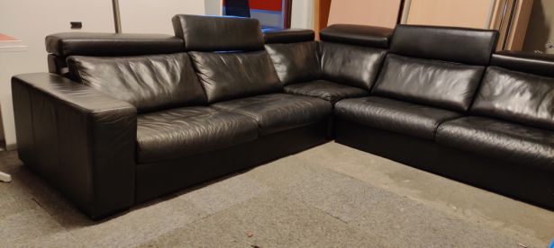 Sofa narożna 290x290 czarna skóra - zdjęcie główneSofa narożna 290x290 czarna skóra - zdjęcie główne