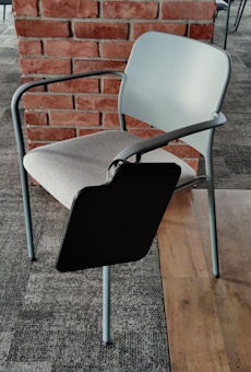 Krzesło konferecnyjne ProfiM ZOO szary czarny pulpit