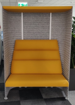 Sofa akustyczna NOTI wysoka żółta