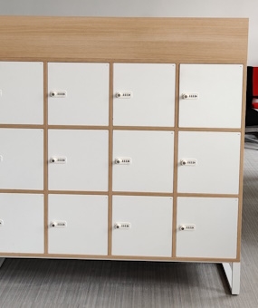Szafa FURNIKO 3OH lockers 12 dąb biały donica