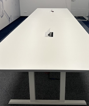 Stół konferencyjny 600x140 biały 4 modułowy