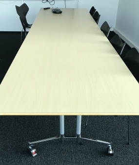Stół konferencyjny duży składany, 200x100, brzoza Magnus Olesen