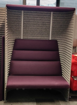 Sofa akustyczna NOTI wysoka fioletowa