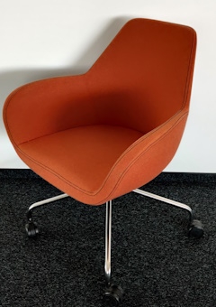 Krzesło konferencyjne ProfiM Fan pomarańczowe