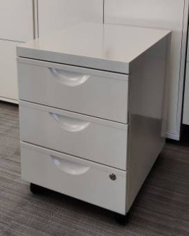 Kontener IKEA 3-szuflady metalowy biały
