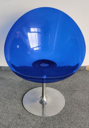 Krzesło KARTELL Eros niebieskie, transparentne tworzywo - zdjęcie główneKrzesło KARTELL Eros niebieskie, transparentne tworzywo - zdjęcie główne