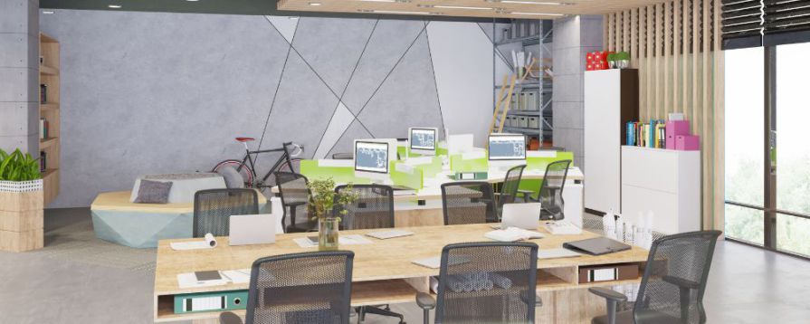 Trendy w projektowaniu ekologicznych biur - meble używane a tworzenie nowoczesnych miejsc pracy