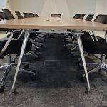 Stół konferencyjny VITRA MEDAMORPH 500x140 orzech mediaport