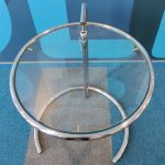 Stolik kawowy szkło chrom śr. 52 cm, wys. 56 cm ClassiCon
