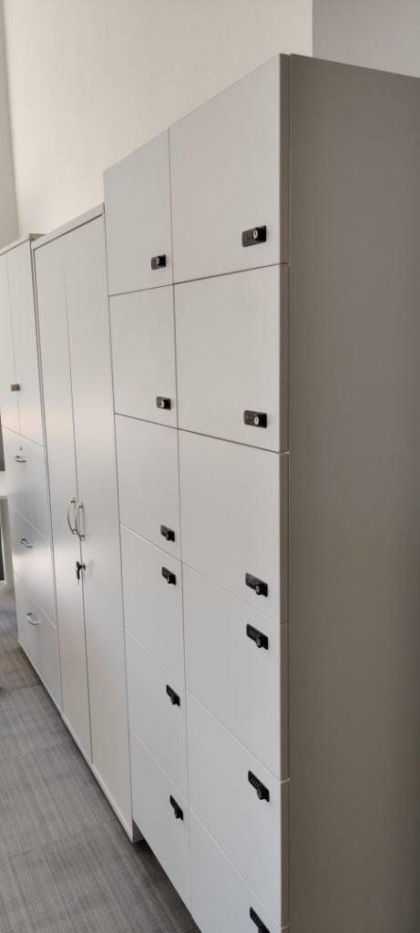 Lockers 3 x h6, biały