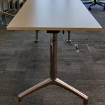 Stół mobilny BENE 160x60 biały noga