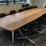Stół konferencyjny VITRA MEDAMORPH 500x140 orzech mediaport