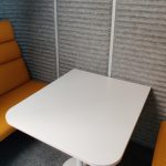 Sofa akustyczna 2-os. NOTI wysoka żółta