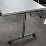 Stół mobilny STEELCASE 150x75 biały NOWY blat