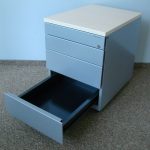 Kontener 4 szuflady metalowy Ahrend brzoza