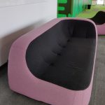 Zestaw sofa i fotel Softline Sand fioletowo-szary