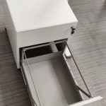 Kontener AQ biały 2 szuflady, cały metalowy, ładnie zaoblone krawędzie
