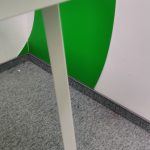 Stół konferencyjny 70x70 biały nogi kwadratowe