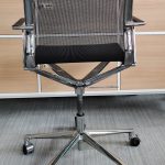 Krzesło konferencyjne ICF Stick Chair czarne chrom