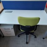 Biurko Mikomax AQ 160x80 białe szare mediabox