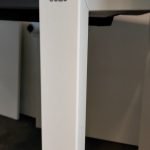 Biurko BENE 160x80 białe z wysuwem, noga U