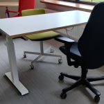 Biurko elektryczne MIKOMAX 140x80 białe