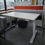 Biurko elektryczne MIKOMAX 140x80 białe