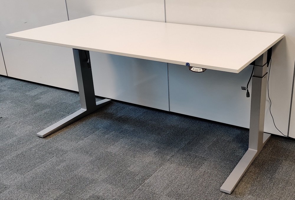Biurko elektryczne BENE 160x80 białe