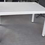 Biurko 120x80 białe (nogi i blat) noga I kwadrat