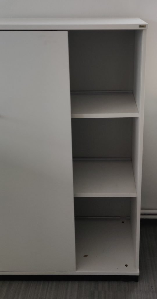 Szafa KINNARPS 3OH szer. 80 cm biała drzwi przesuwne