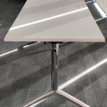 Stół mobilny BENE 160x60 biały kółka