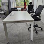 Biurko STEELCASE FrameOne 140x80 białe