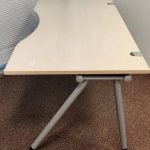 Biurko K&N 160x80 brzoza, noga A