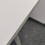 Stół 70x70 biały noga prostokątna