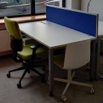 Biurko Mikomax AQ 160x80 białe szare mediabox