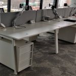 Bench 2-os. Narbutas 160x80 biały z szarą ścianką