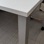 Biurko Mikomax AQ 160x80 białe szare mediabox