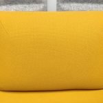 Fotel akustyczny NOTI  wysoki szary żółty