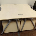 Biurko K&N 160x80 brzoza, noga A