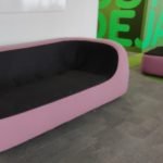 Zestaw sofa i fotel Softline Sand fioletowo-szary