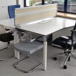 Krzesło konferencyjne VITRA Vis a Soft szare, pleksa