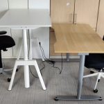 Biurko BALMA białe 120x80 z elektryką