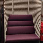Sofa akustyczna 2 os. NOTI wysoka fioletowa