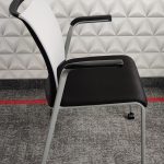 Krzesła konferencyjne STEELCASE Reply szare kółka