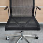 Krzesło konferencyjne ICF Stick Chair czarne chrom