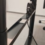 Bench 2-os elektryczny Vitra 160x80 biały konstrukcja czarna