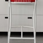 Hocker RETRO PRL biało-czerwony