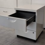 Kontener IKEA 3-szuflady metalowy biały