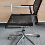 Krzesło konferencyjne ICF Stick Chair czarne chrom
