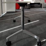 Stół mobilny BENE 160x60 biały kółka